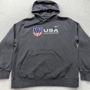 Nike Gray USA Lacrosse Hoodie